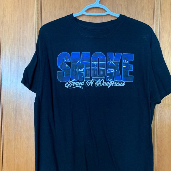 Pop smoke X Vlone Armed and Dangerous shirt size Medium - Picture 1 of 2